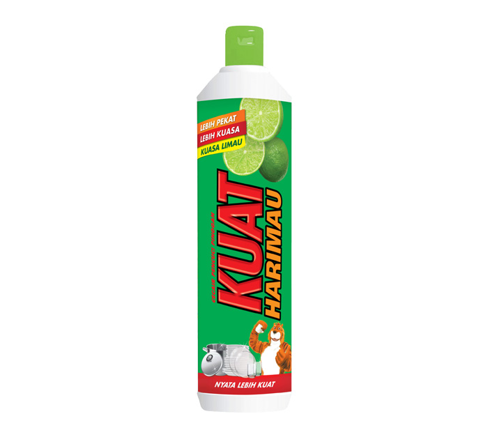 kuat harimau dish washing liquid lime 500 ml