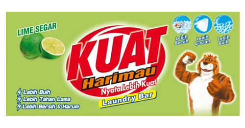 kuat harimau laundry bar lime segar variant