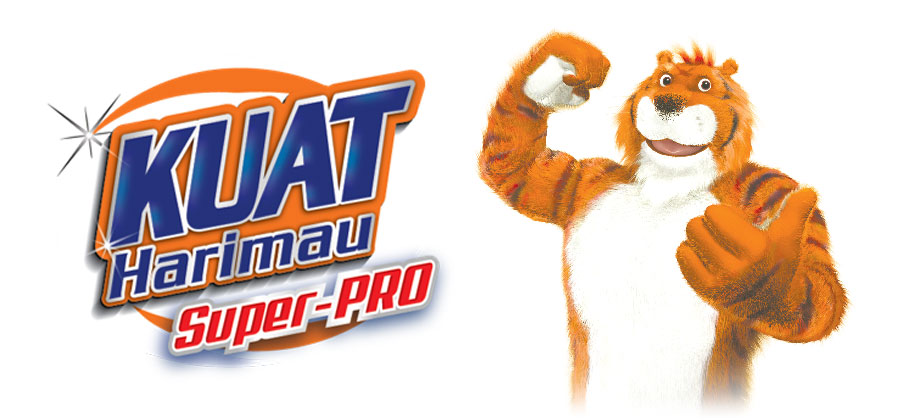 kuat harimau super pro detergent logo