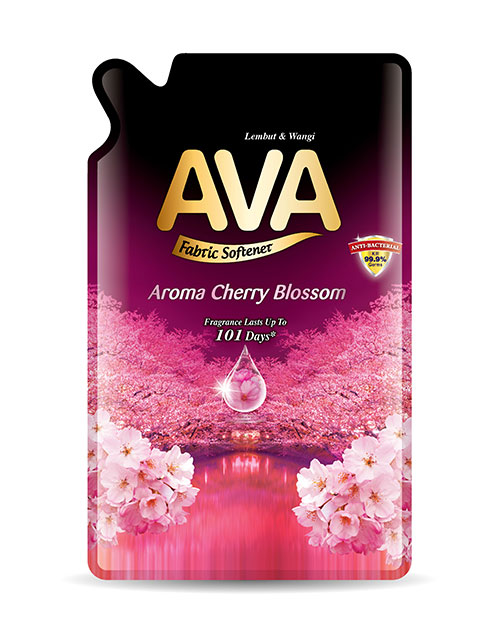 ava fabric softener product shot aroma cherry blossom 650ml