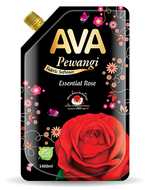 ava pewangi fabric softener product essential rose 1400ml my