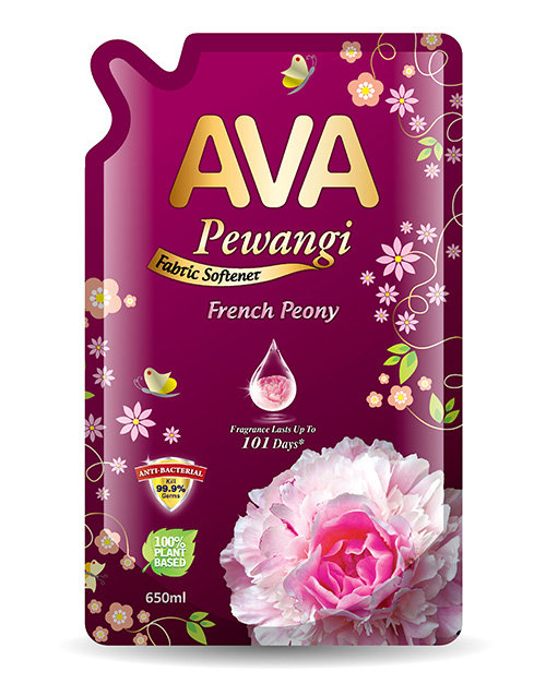 ava pewangi fabric softener product french peony 650ml my