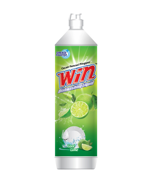 win dishwashing liquid product cool lime