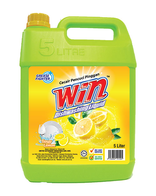 win dishwashing liquid product tangy lemon 5L